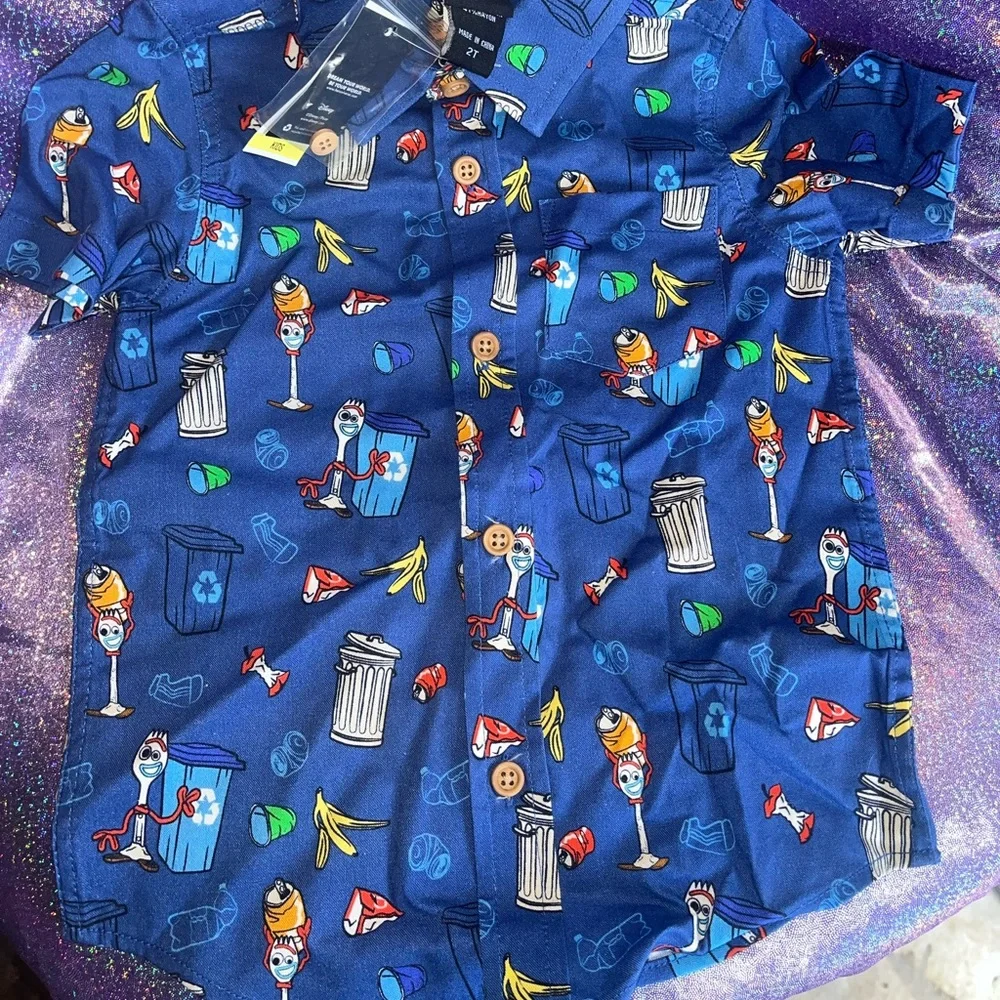 Disney Toy Story Forky Button up